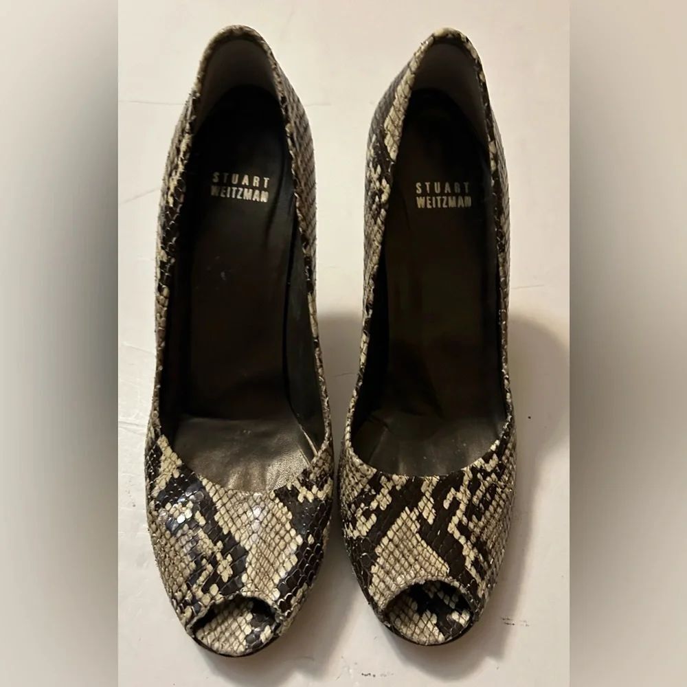 Stuart Weitzman snakeskin heels